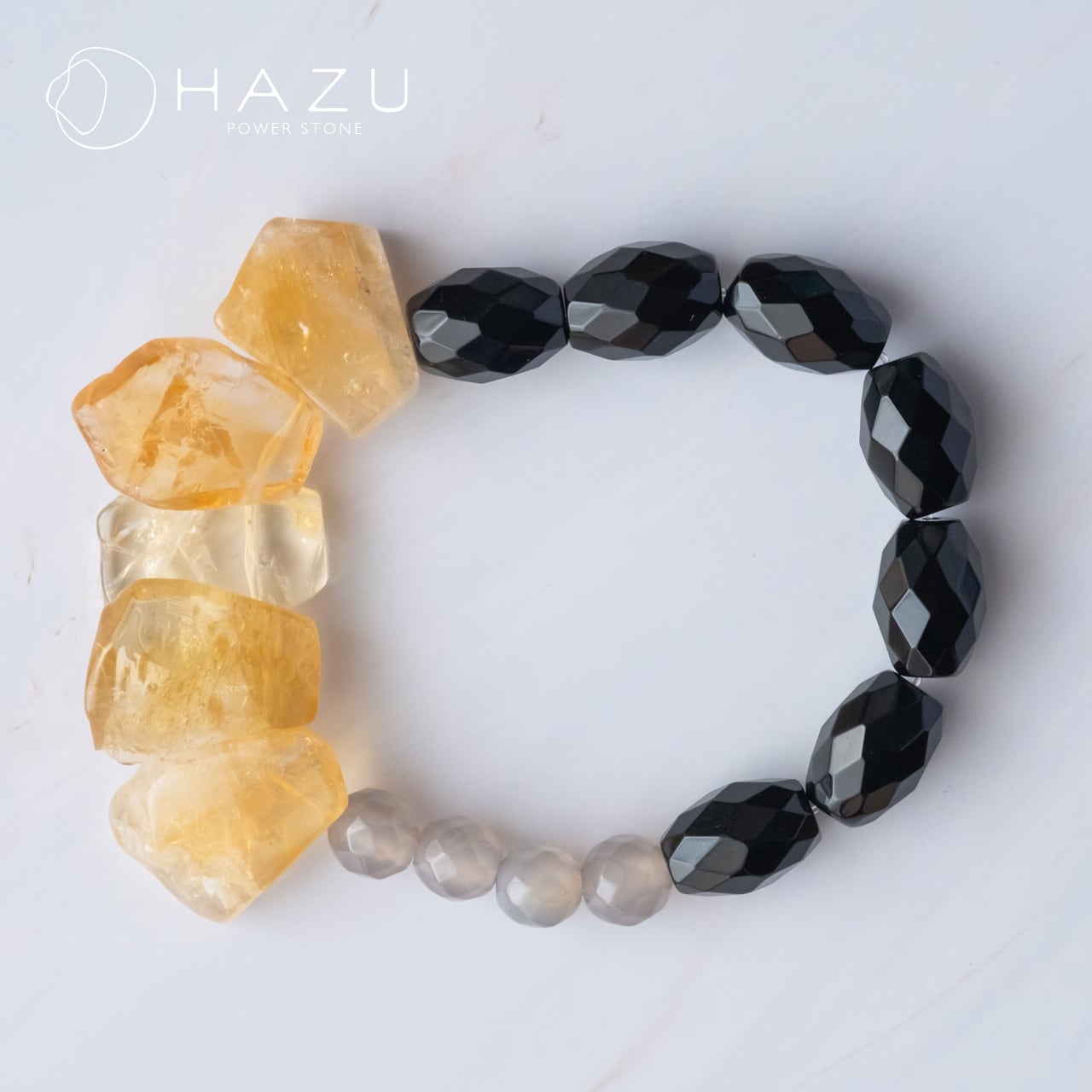 身を守る強さと富を呼ぶ明るさ［シトリン／オニキス／グレーオニキス