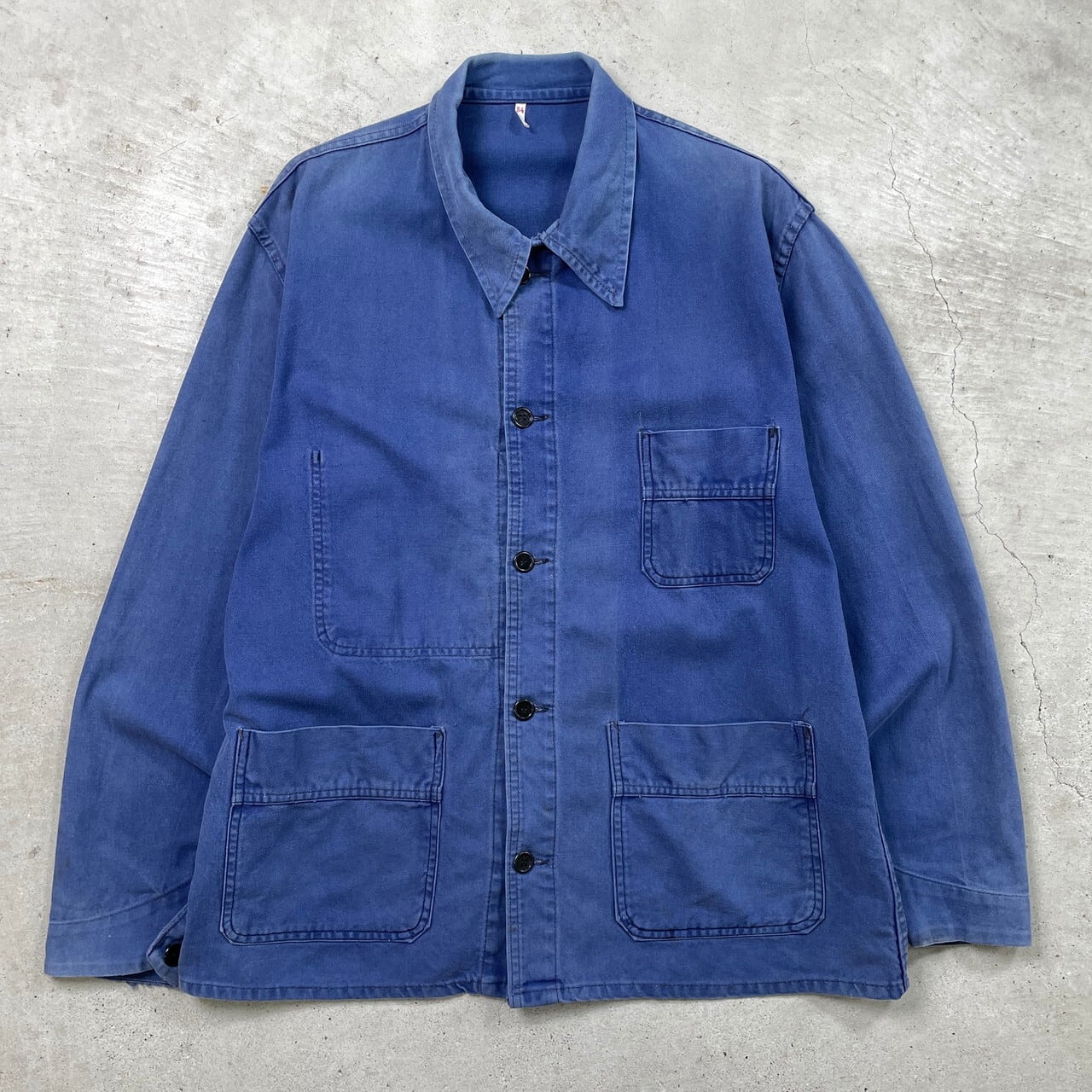 60〜70年代 UNKNOWN フレンチワークジャケット ユーロワーク コットン 