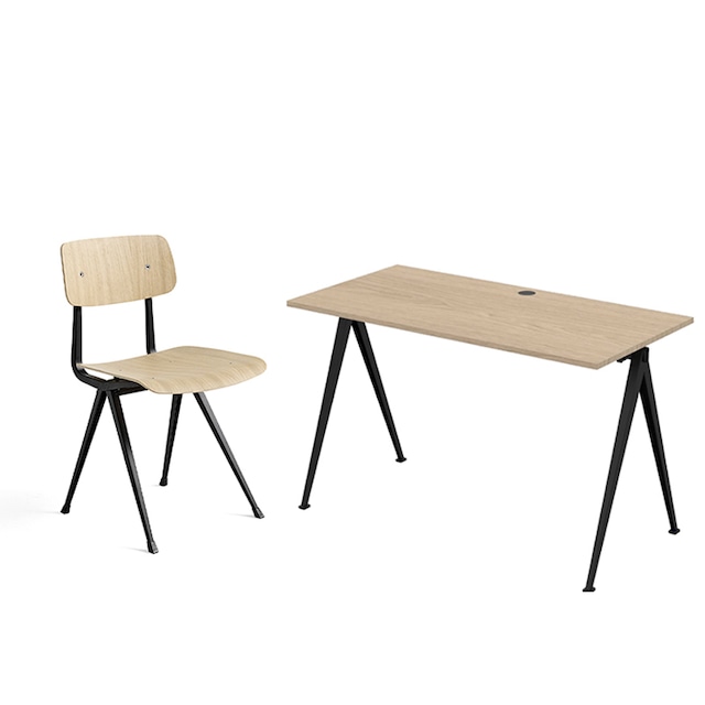 PYRAMID DESK 120 & RESULT CHAIR set［ HAY ］