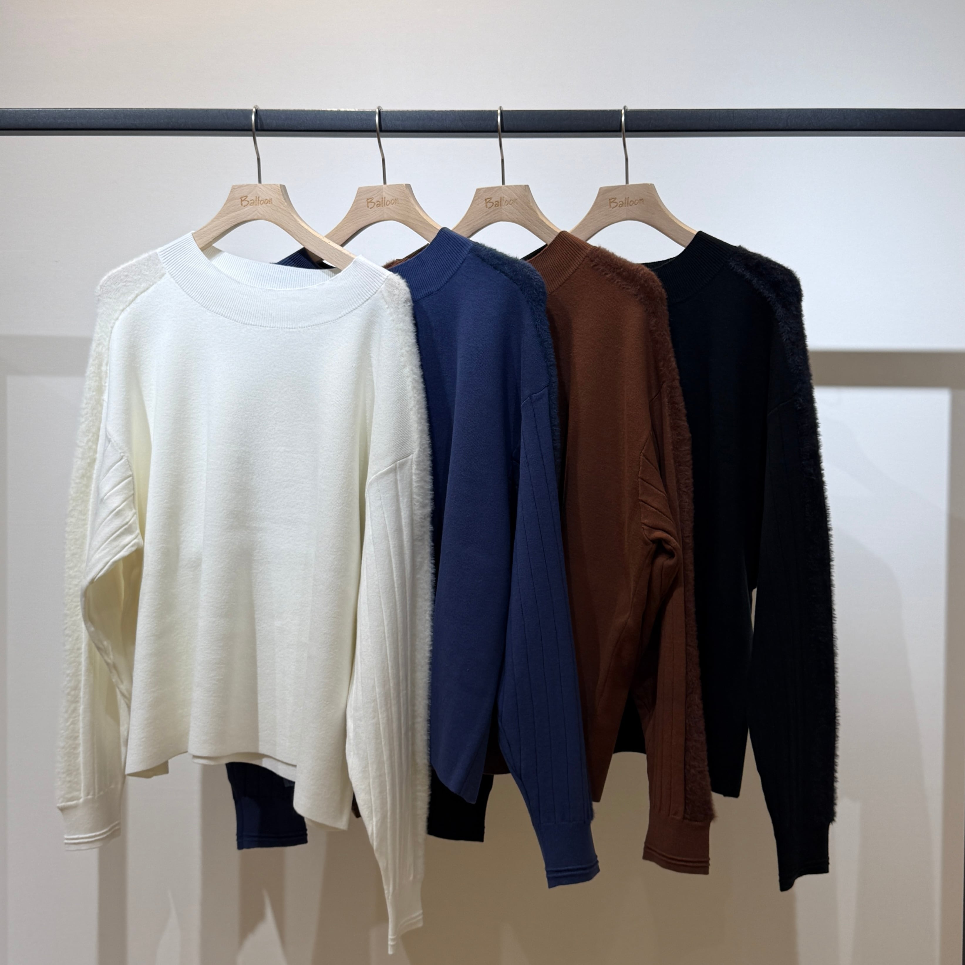 【限定店舗】部分シャギーニットPO