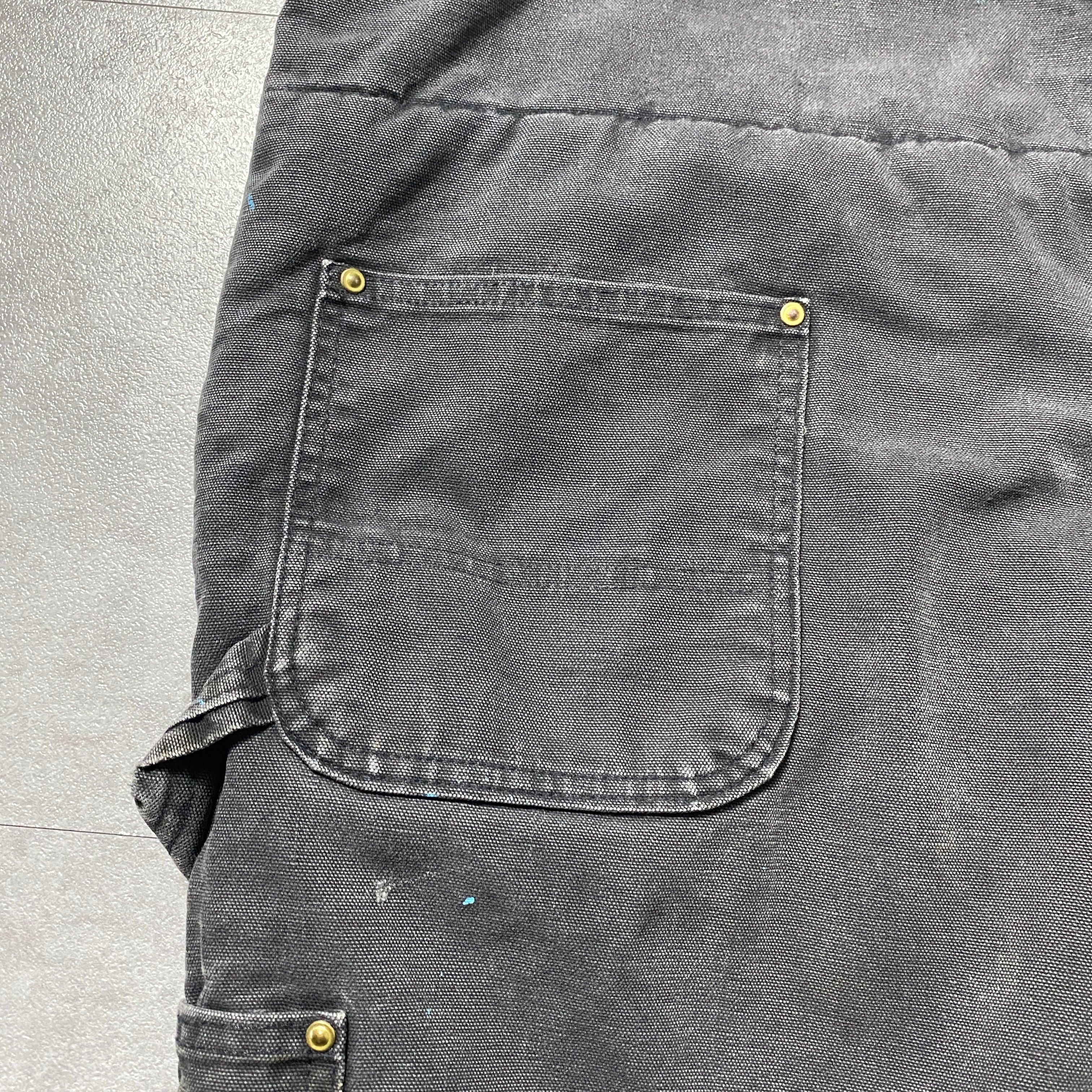 50×30】【USA製】00's carhartt カーハート ボタンフライ ダブルニー