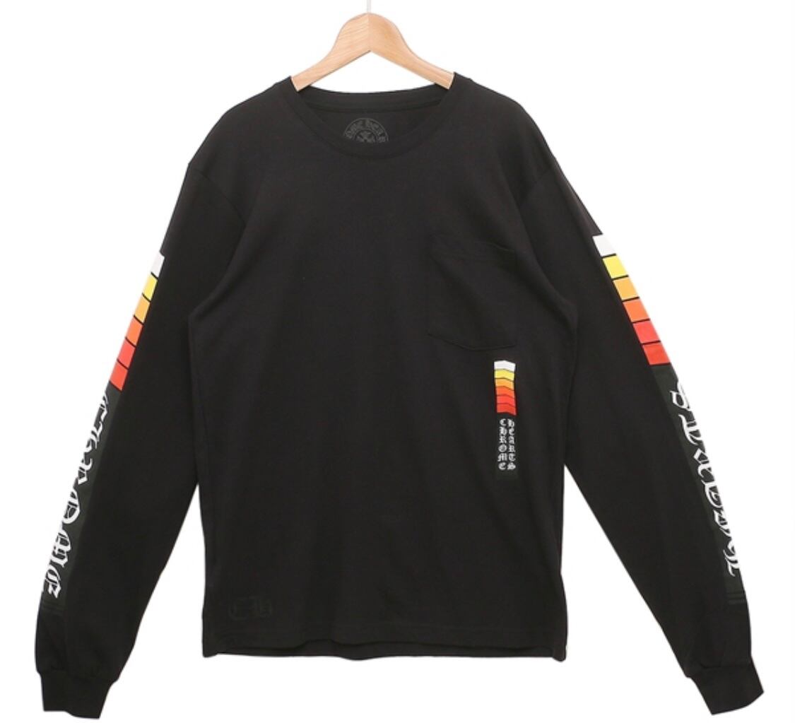 クロムハーツ CHROME HEARTS カットソー ロングTシャツ ブースト ブラック マルチ