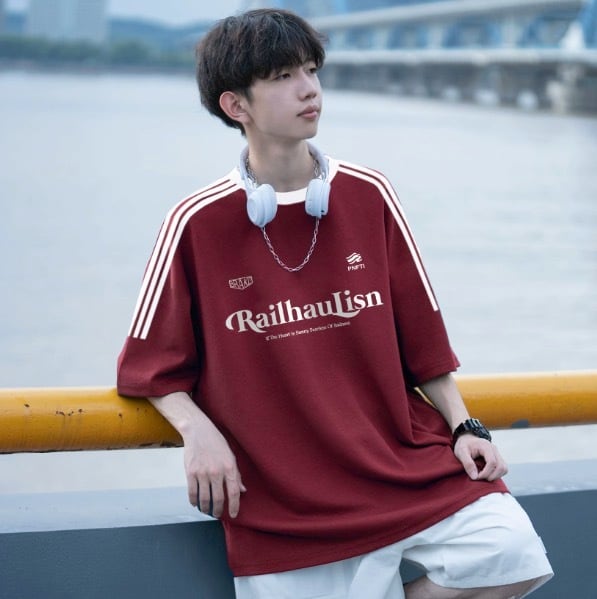 メンズ レトロ ストライプ Tシャツ Le154 | Lecono