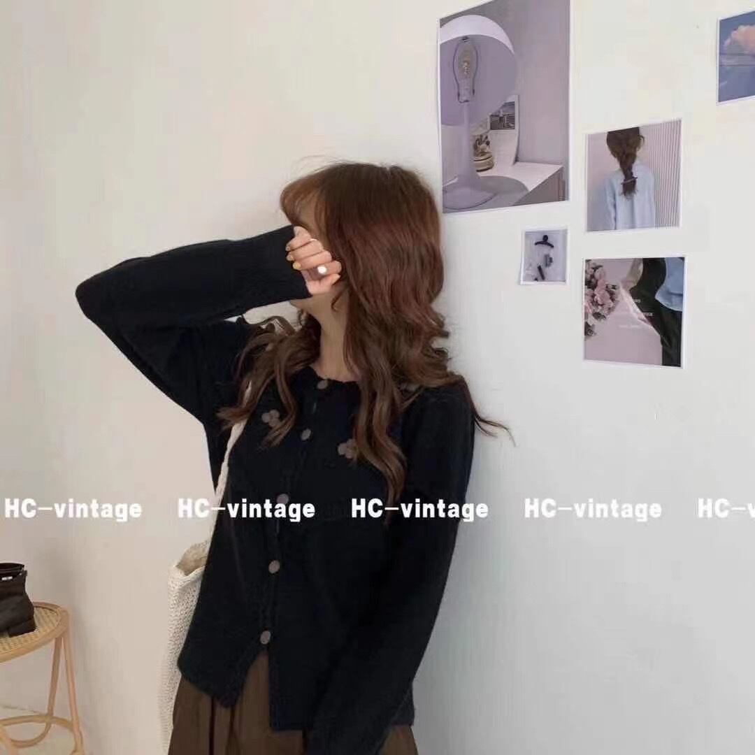 フロントフリルニットカーディガン