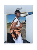 NUTEMPEROR Quip Project 034 Hand-Beaded Wood Tote