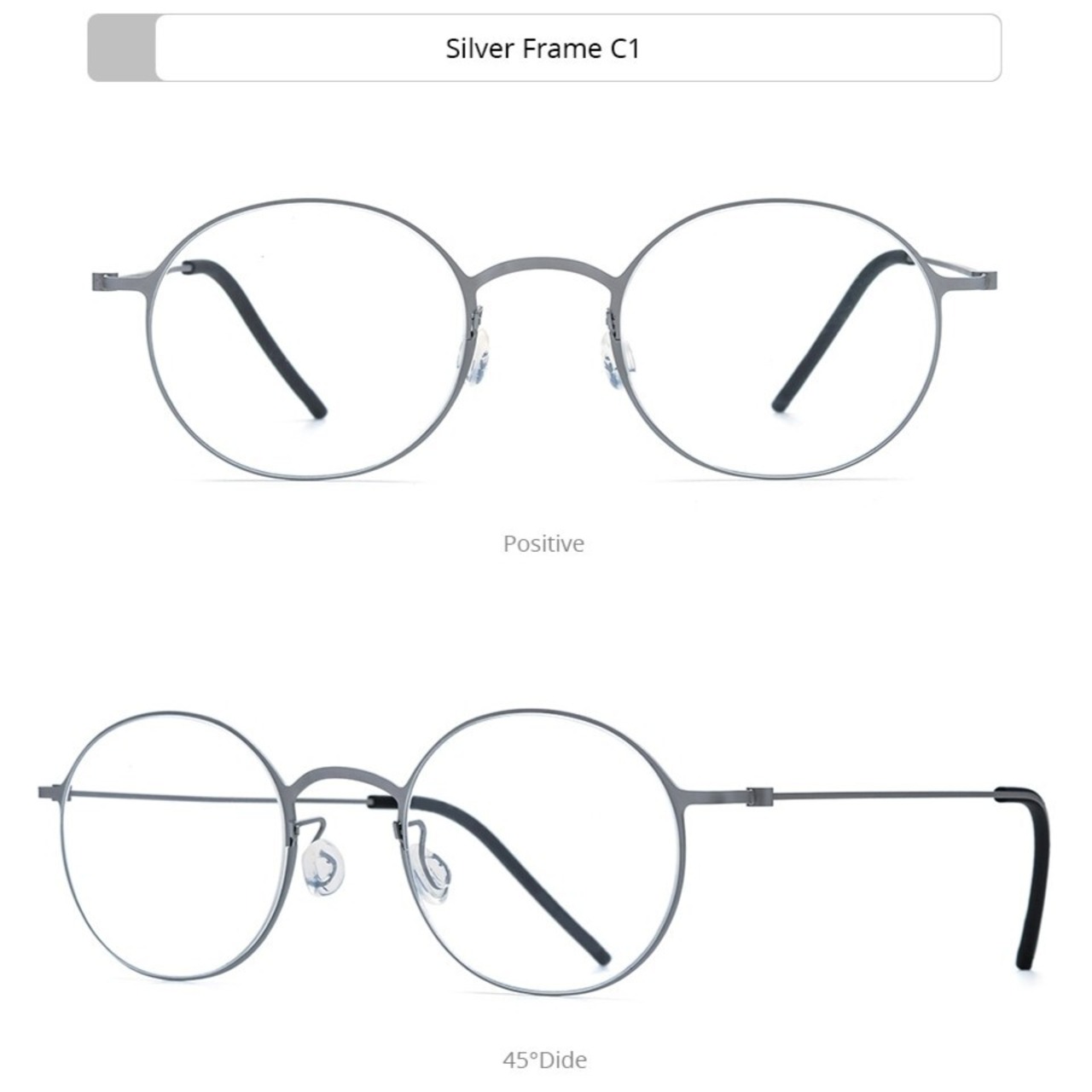 Screwless Titanium Oval Glasses -round- / スクリューレス チタン オーバル メガネ -ラウンド-