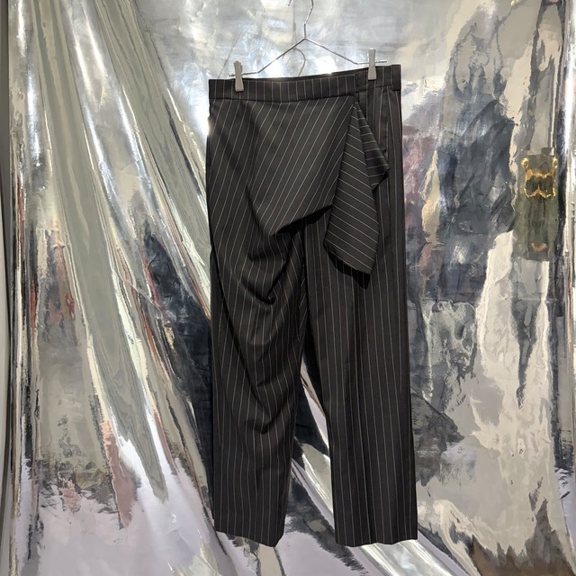 JW ANDERSON フォールドオーバートラウザーズ ストライプ　ジェイダブルアンダーソン