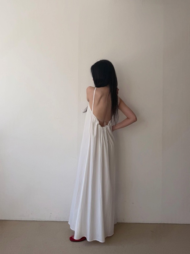Open Back Camisole Long Dress