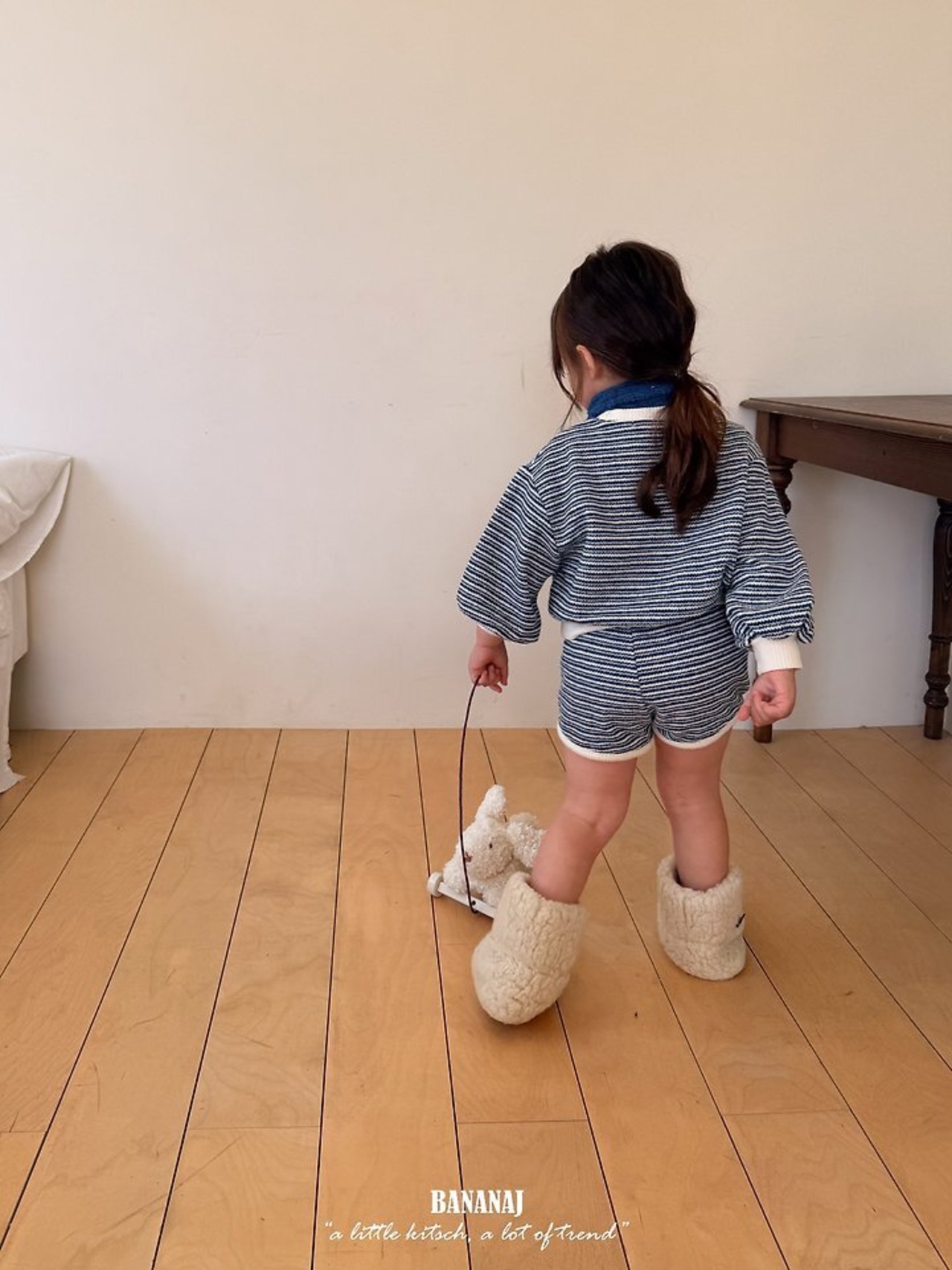 韓国子供服 / BANANA J / 26Autumn / ニットボーダーパンツ / 秋服 / キッズ *XS~JS*