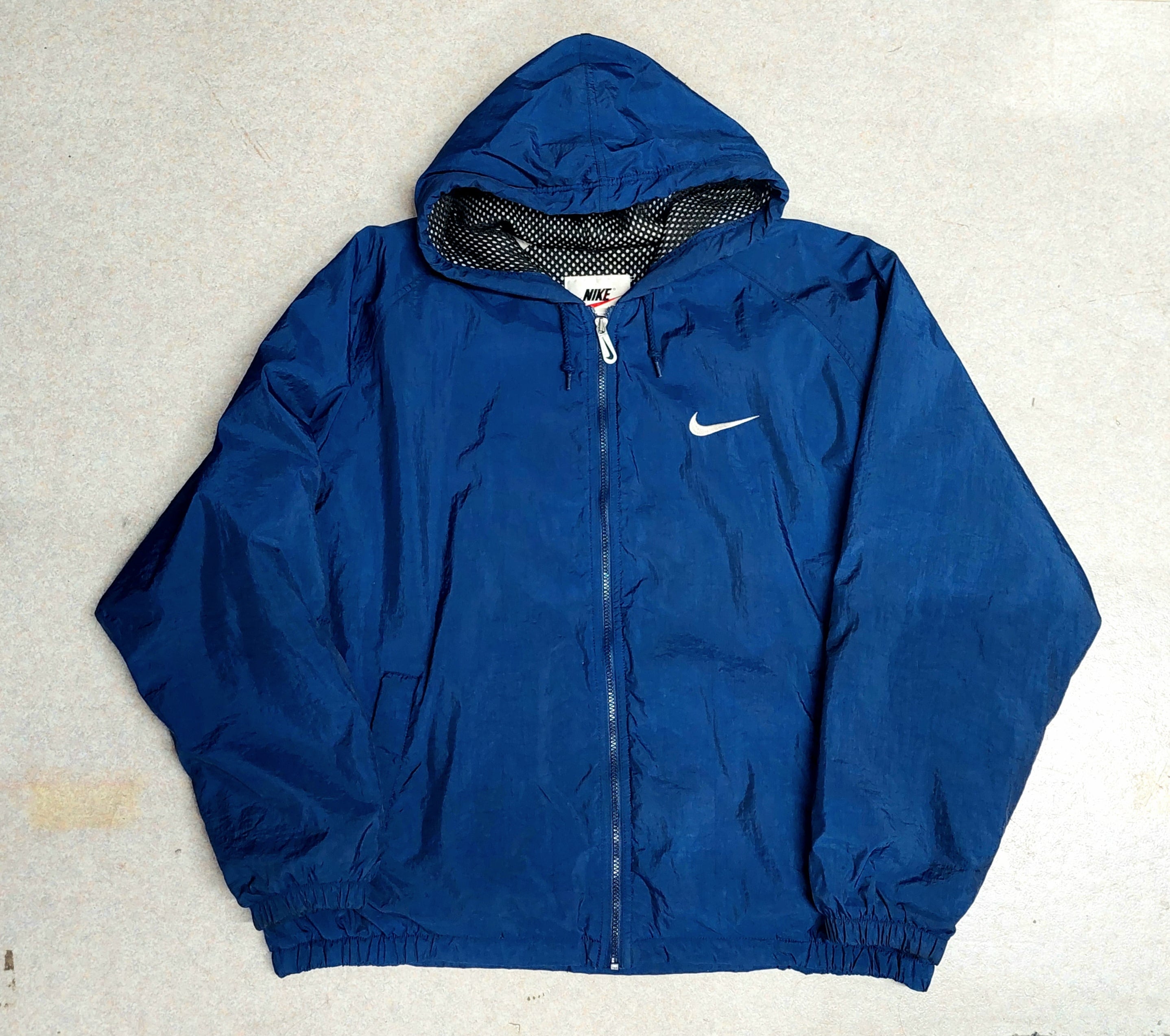 90's NIKE フード付き ナイロンジャケット 中綿スウェット 90's NIKE フード付き ナイロンジャケット 中綿スウェット