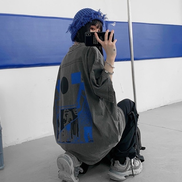 スタイルサマールーズTシャツ レディースカジュアル ストリート 大きめサイズ かわいい 夏物 ケッペル86304579575