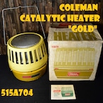 コールマン デラックスキャタリティックヒーター 1971年10月製造 515A704 ゴールド CATALYTIC HEATER ビンテージ 5000-8000 BTU COLEMAN GOLD 新品未使用 デッドストック NOS 希少 レア