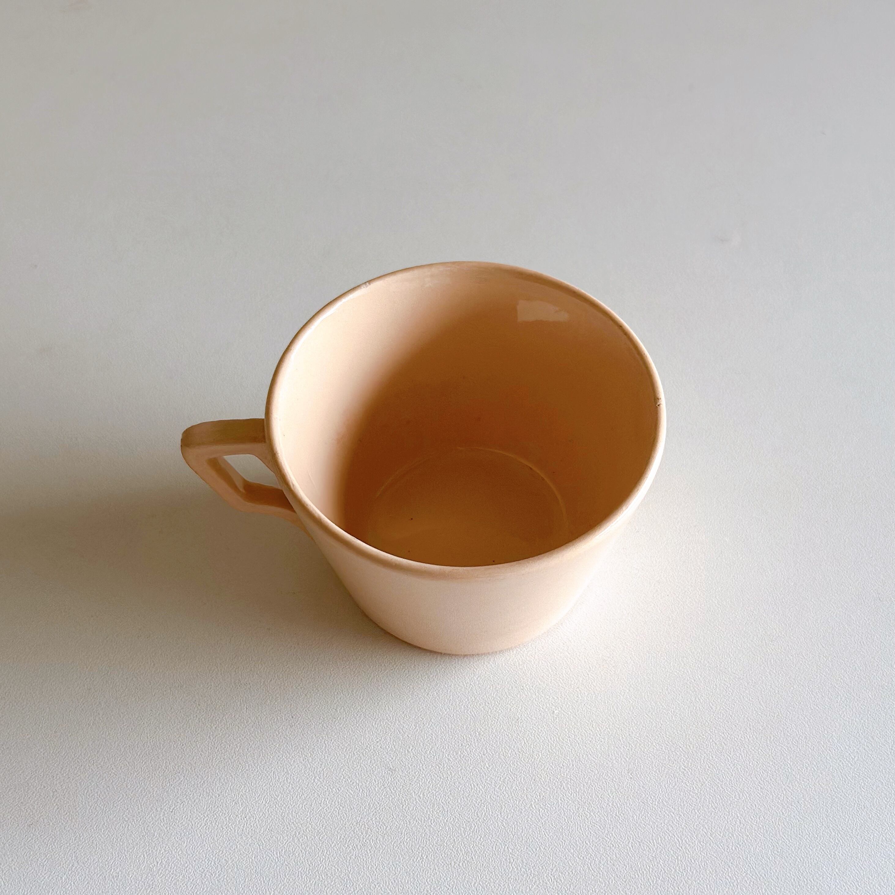Sarreguemines サルグミンヌ コーヒーカップ ピンクベージュ（フランス