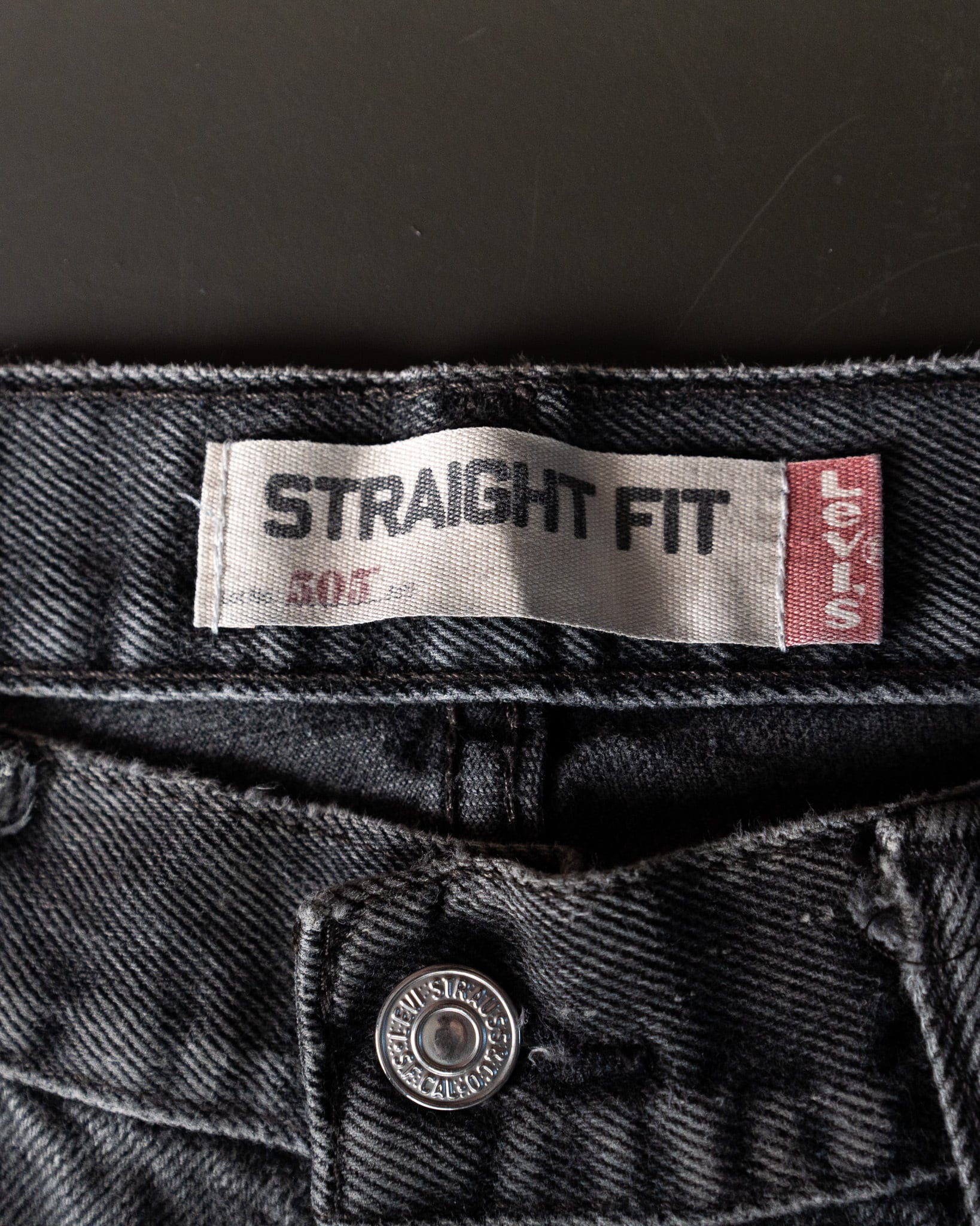 W36 L30】Levi's 505 Black Denim 