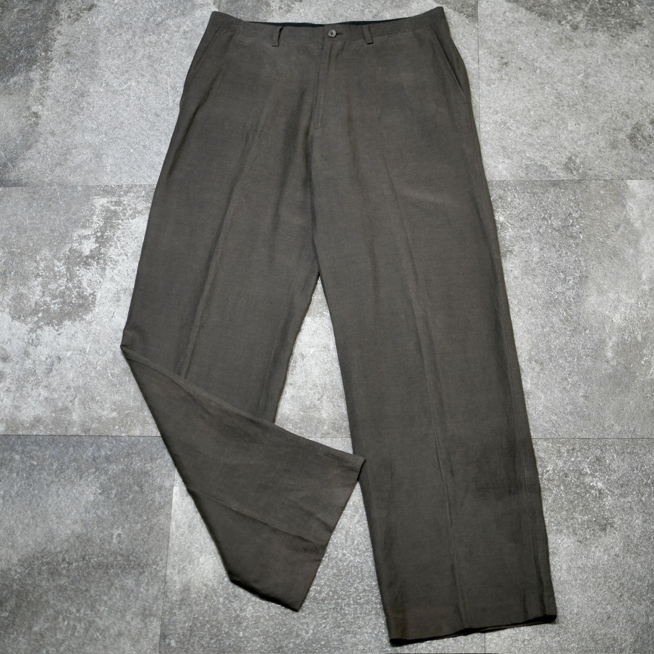 special Claiborne silk linen wide slacks