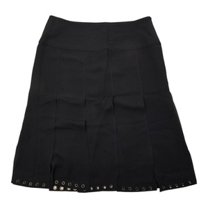 ヴァレンティノ スカート サイズ：40/4 ブラック シルク レディース VALENTINO 【中古】