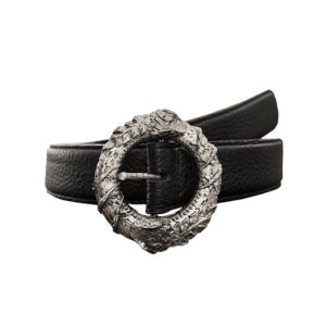 [UNDERMYCAR] 25FW Ouroboros Loop Buckle Leather Belt Black 正規品 韓国ブランド 韓国通販 韓国代行 韓国ファッション アンダーマイカー 日本 店舗