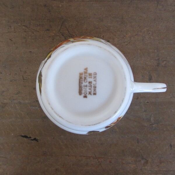#未使用Spodc #ENGLAND #BONECHINA#Y2962 イギリス製 ファインボーンチャイナ カップアンドソーサー ティー