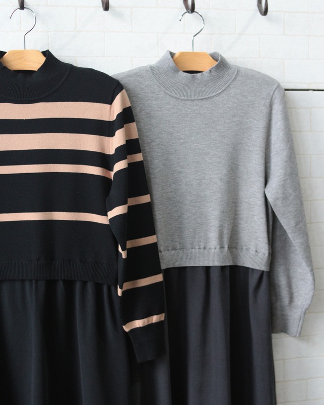 【BouJeloud】ドッキングニットワンピース　(251255)