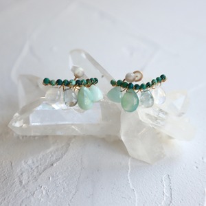 ［片耳ピアス］single earrings/14kgf アクアプレーズ