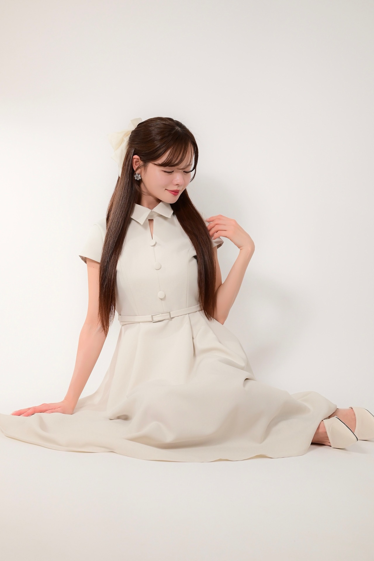 【予約販売】クラシカルフレアドレス　BEIGE