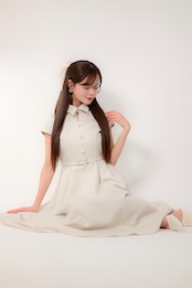 【予約販売】クラシカルフレアドレス　BEIGE