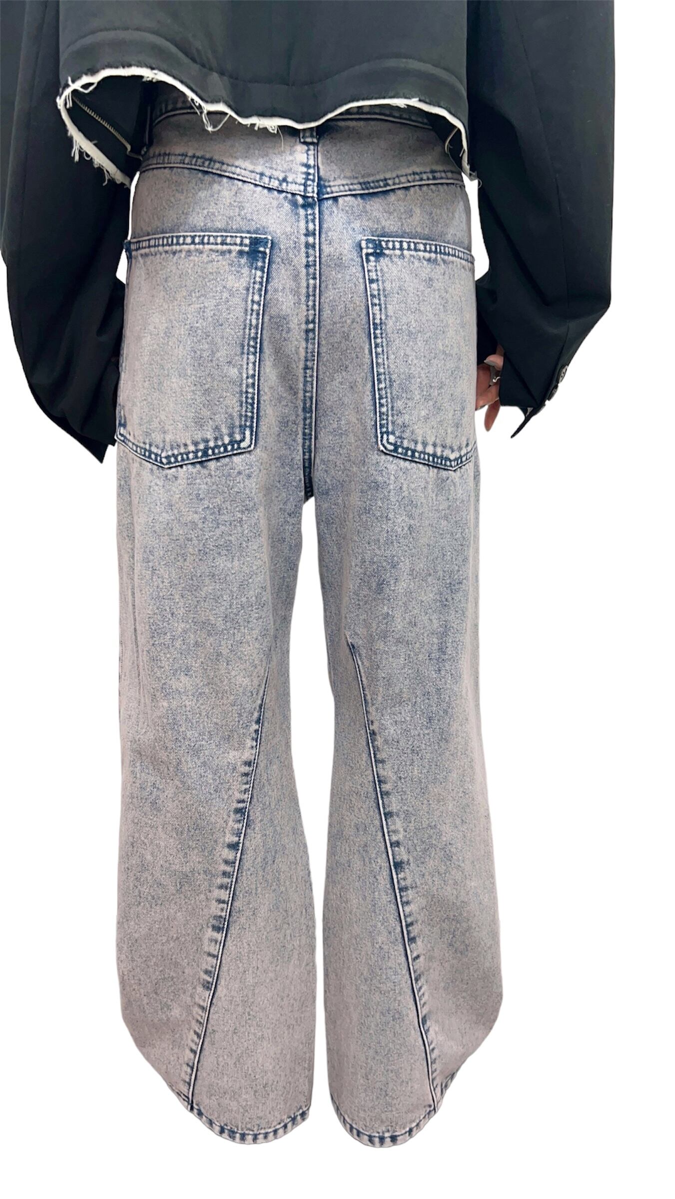 Knuth Marf】low rise denim pants / pink | PuKu