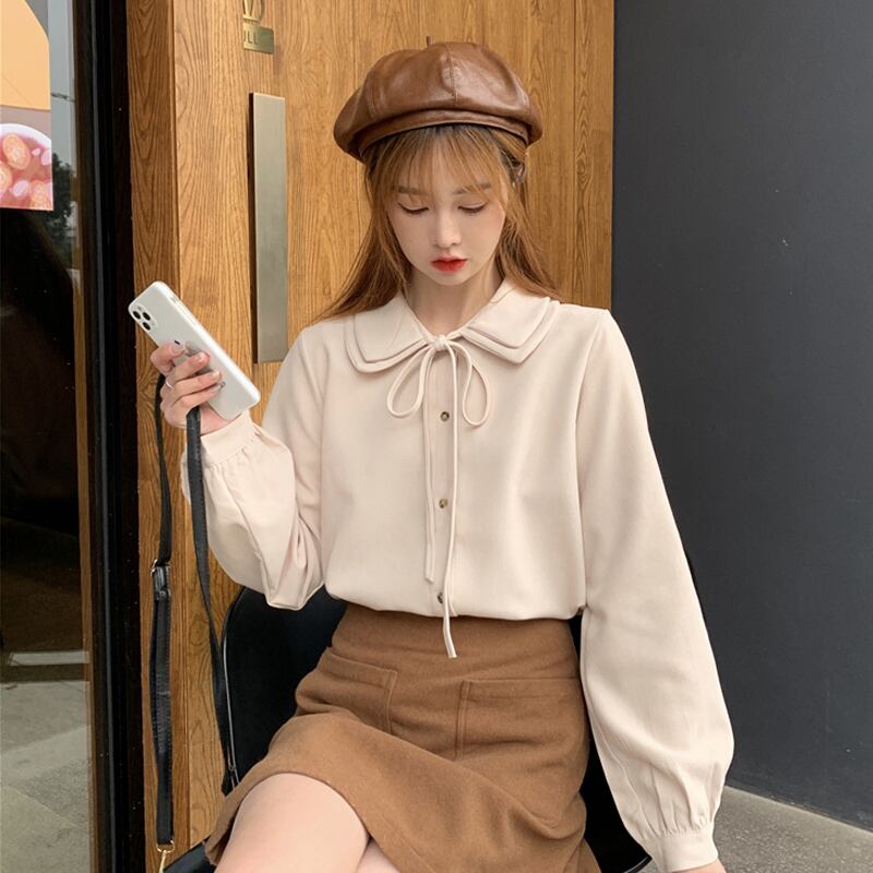 ブラウス スプリングスタイルシャツ ロング 春物 試着室28251420165