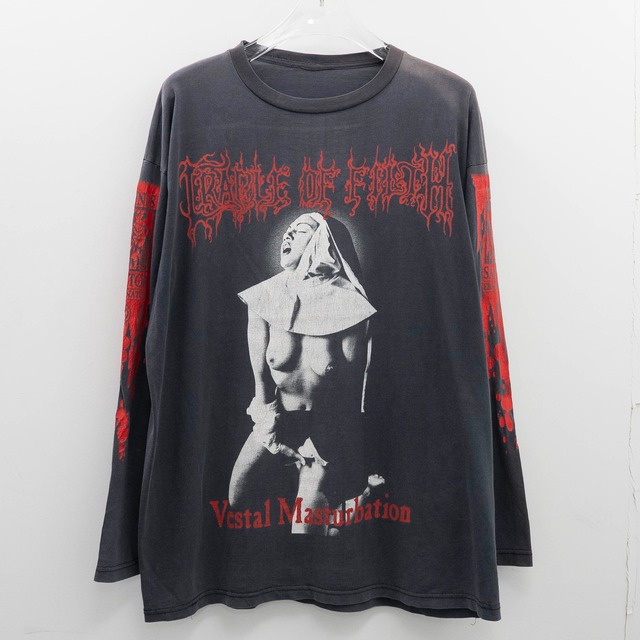 Cradle Of Filth " Vestal Masturbation L/S " Cut Tag Fits XL【A6-484】