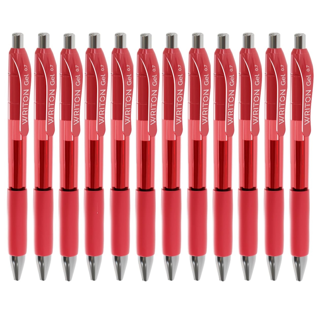 Writon Retractable&Refillable Gel Pens、Comfort Grip、0.7mm Fine Point ...