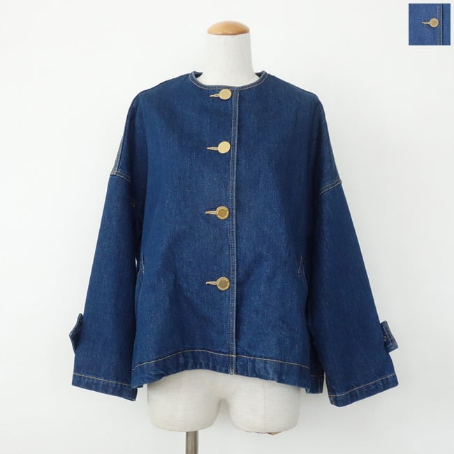 Traditional weatherwear (トラディショナルウェザーウェア) デニムジャケット MALTON NO COLLAR SHORT DENIM L261CIFCO0469EJ