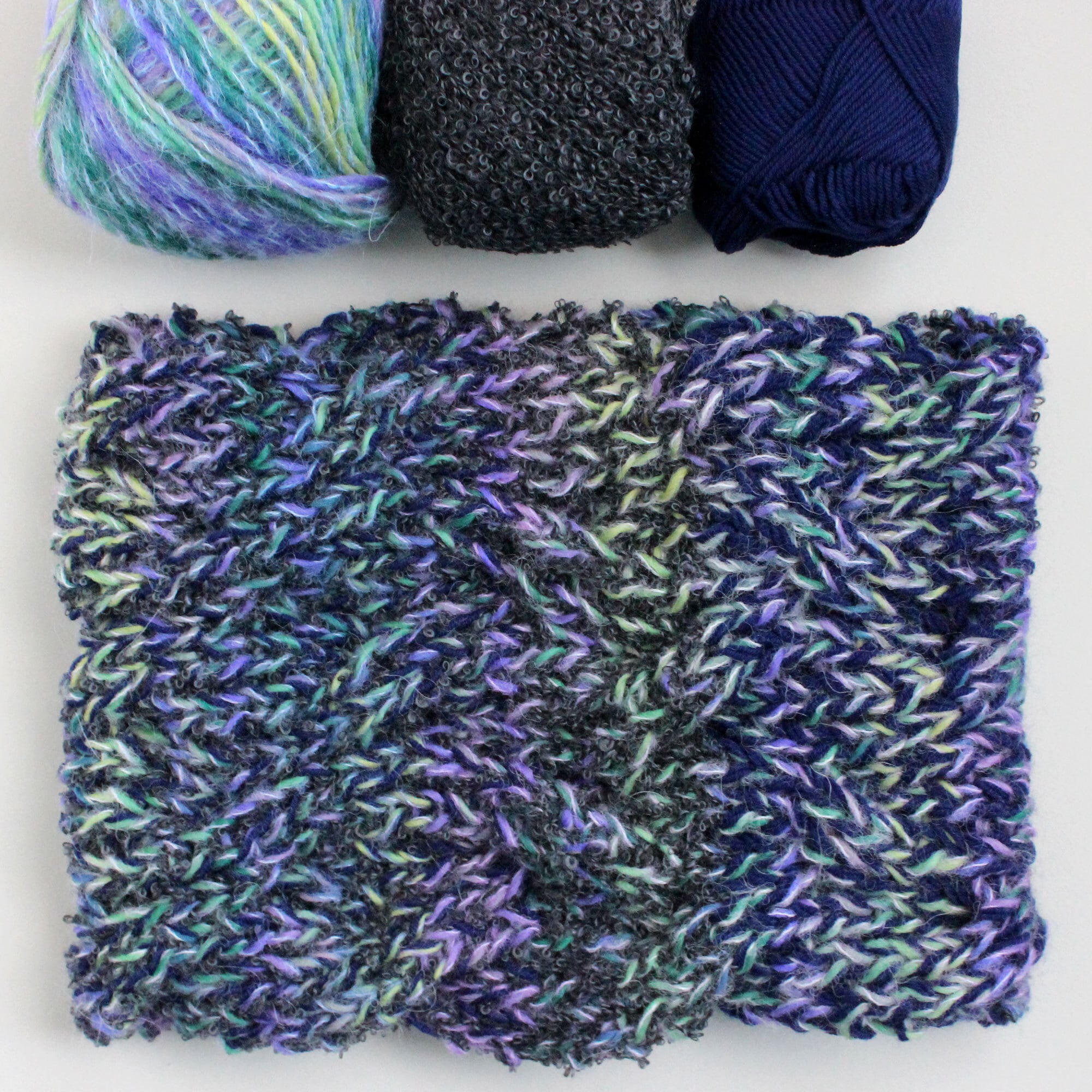 手編みキット】 引き揃えスヌード (glittknit-23) -glitt Knitting Kit