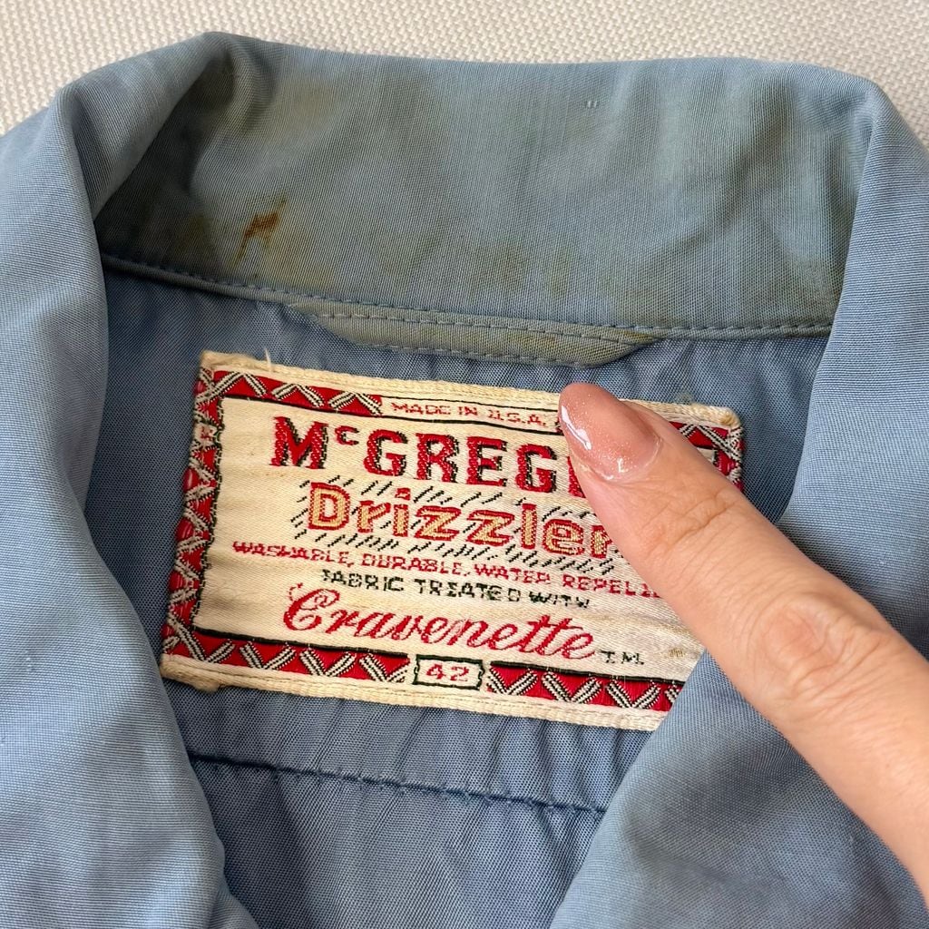60's USA製 McGREGOR マックレガー Drizzler ドリズラー タロンジップ