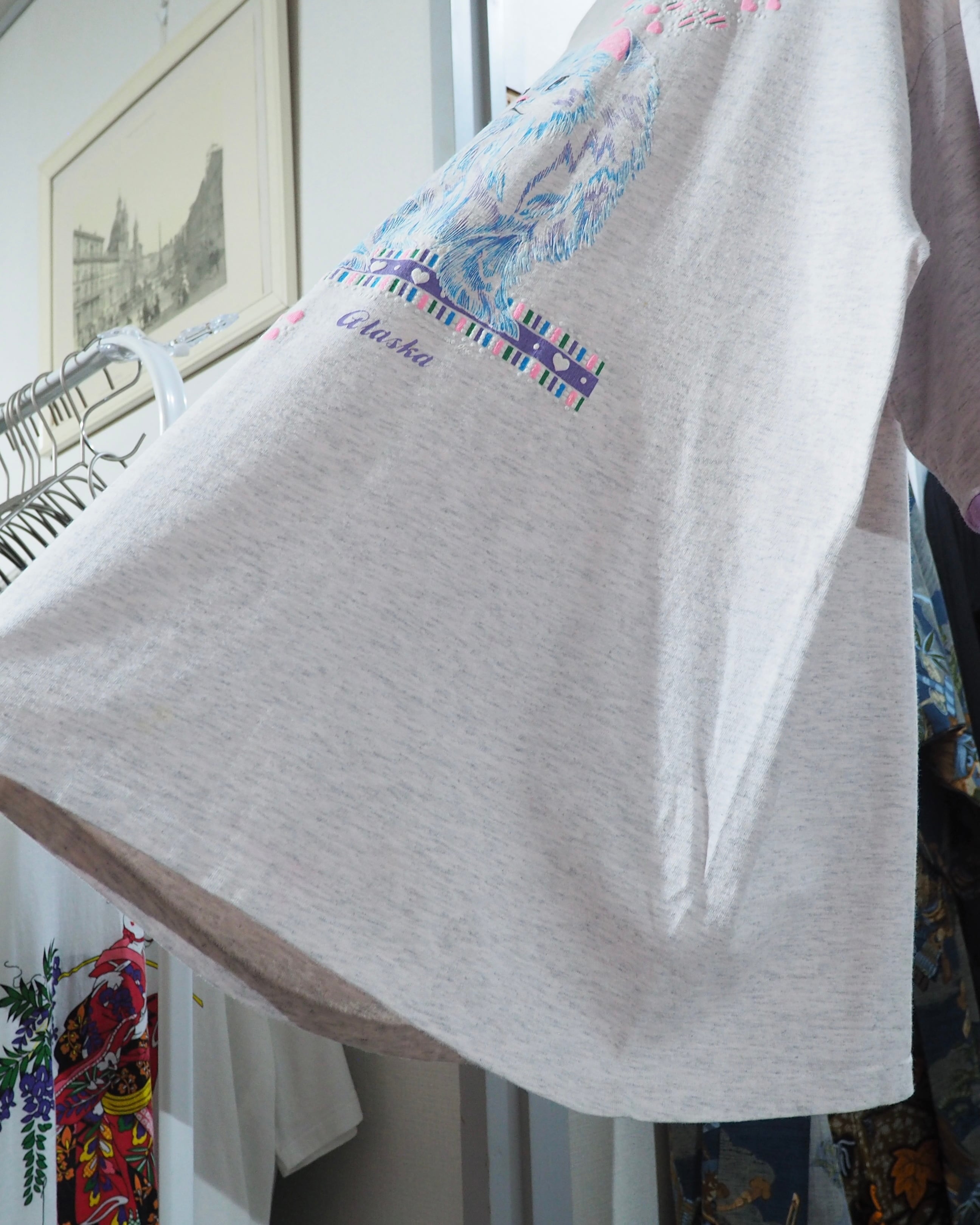 1980s " Made in USA " Pretty Persian Cat printed vintage Tee