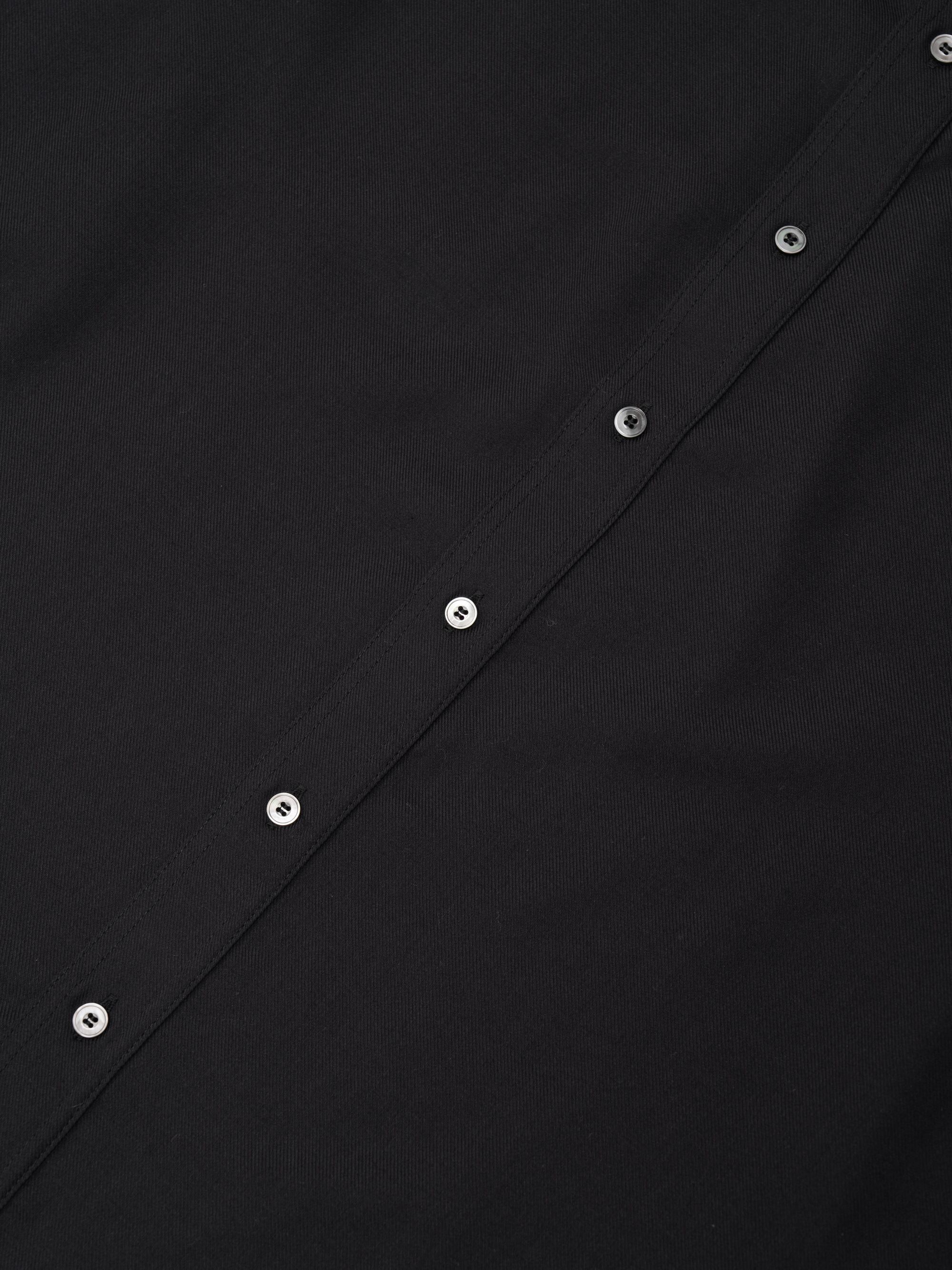 THOMAS MASON Cotton Cashmere Relax Shirt(black) | OVY
