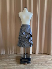 LANVIN COLLECTION rose design skirt-4300-8