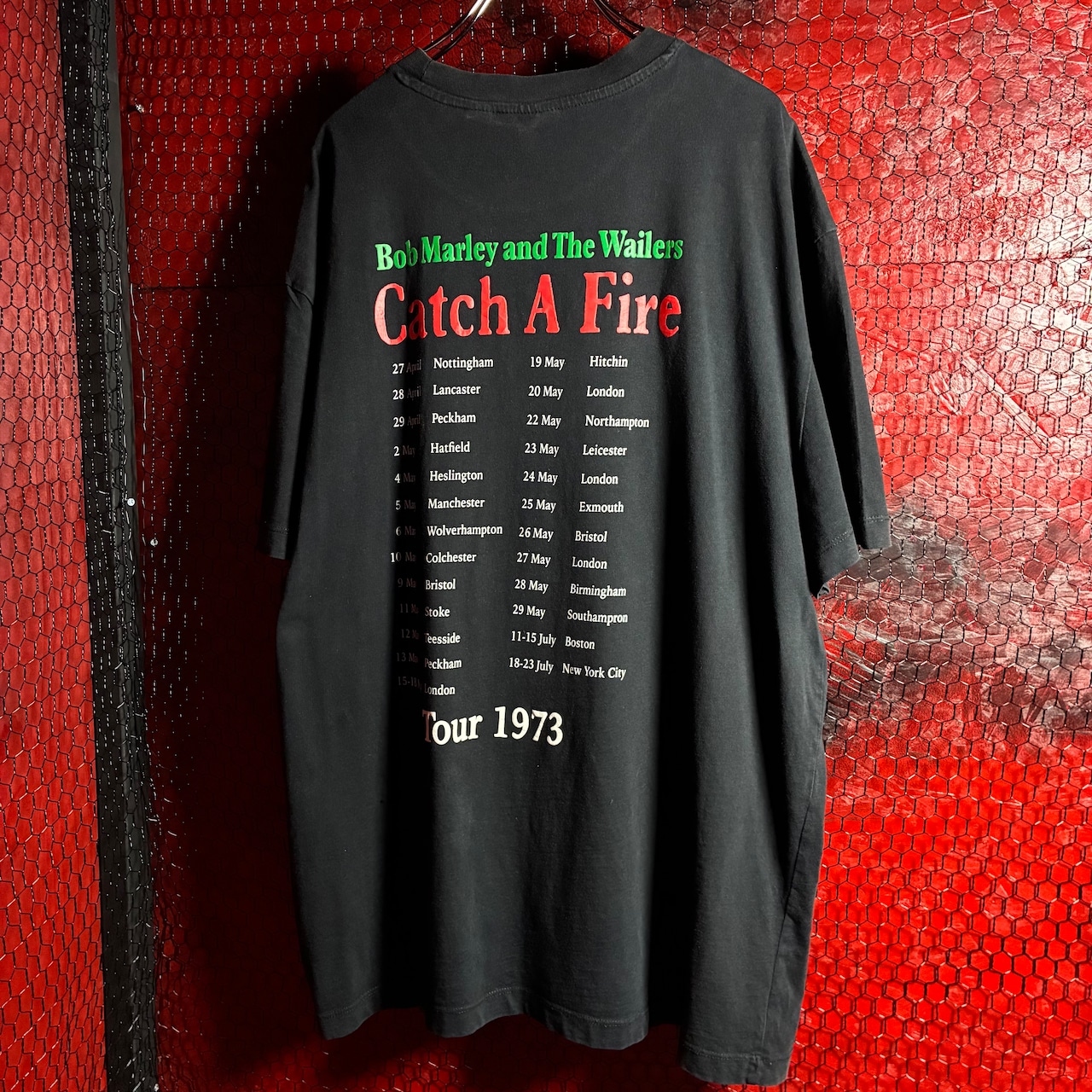 ZION BOB MARLEY Tour 1973 グラフィックTee ボブマーリー