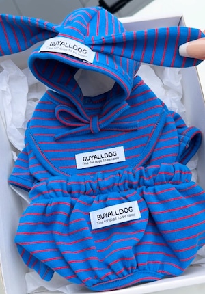 予約【buyalldog】LILT Sleeveless Romper (Blue)