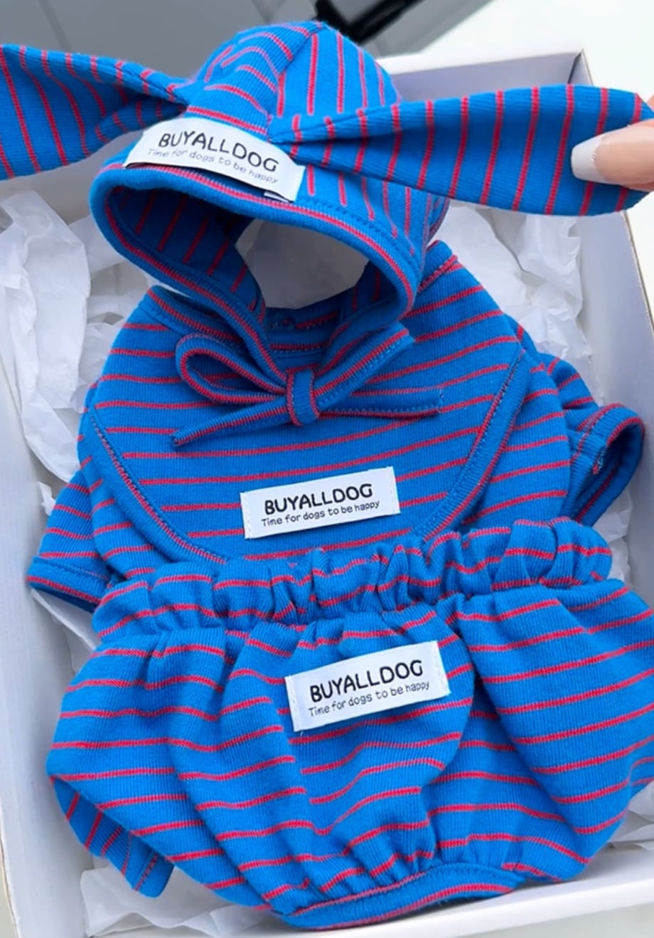 予約【buyalldog】LILT Sleeveless Romper (Blue)