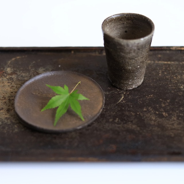 AS 吉見螢石　須恵器茶杯セット