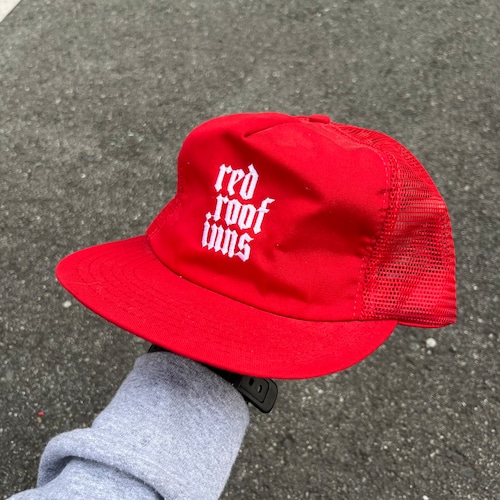 DEADSTOCK "red roof inn" Employee Cap Made in USA