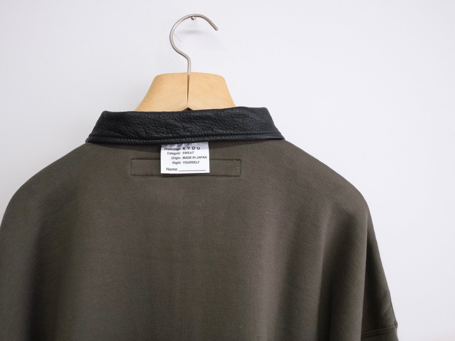 KYOU Leather x Original Cotton Sweat
