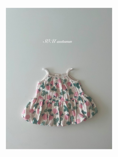 SO U［取寄］balloon strawberry onepiece 26autumn