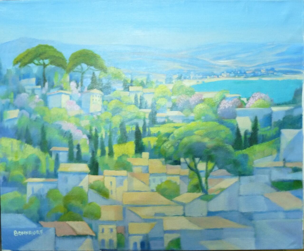 ニースの景色 | Gallery Enatsu 江夏画廊 | ハートウォーミングな絵画