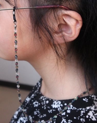 A470 チェコビーズ4色ミックス グラスコード | おしゃれなメガネコード