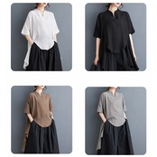 アシンメ チュニック ブラウス  30206