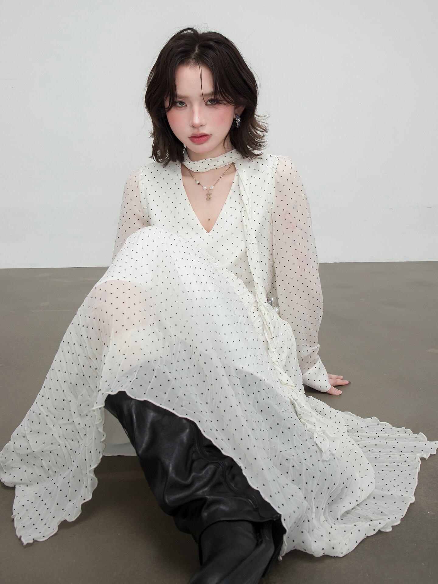 ゆき様 美品 ♡Curensology♡ ラナボクシーワンピース アイボリー Curensology（カレンソロジー）の「Curensology(カレンソロジー