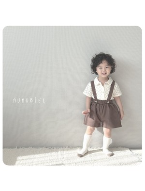 【maker SALE】nunu biel /cool suspender rompers