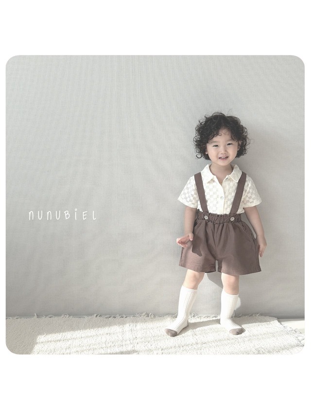 【maker SALE】nunu biel /cool suspender rompers