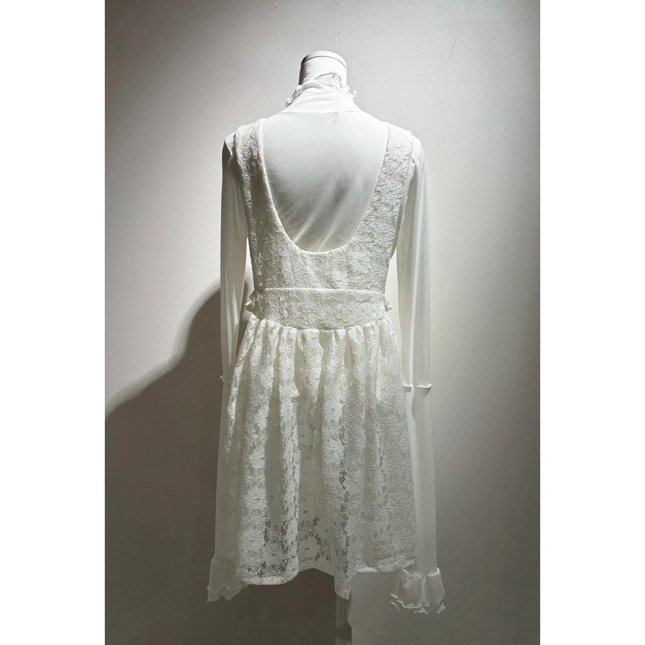 ワンピース Romantic gathered ribbon onepiece ribbon slit summer one-piece | ファッション通販サイト NUGU